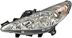 SOL FAR (BEYAZ) PEUGEOT P207 (07>15) (ELEKTRİKLİ) (H7+H1) (MOTORLU)