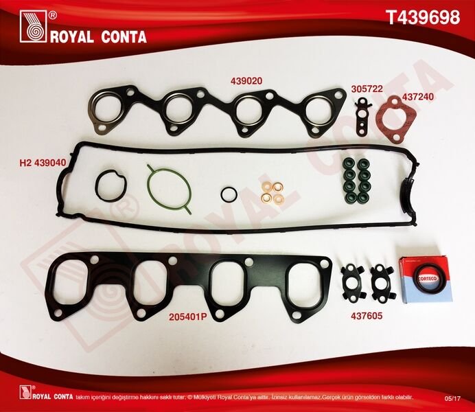 MOTOR UST TAKIM CONTA (REINZ KEÇELİ&S.LASTİKLİ ) CONNECT 1.8 TDCI 02>14 FOCUS I 98>04 1.8 TD
