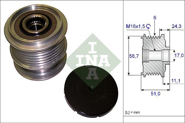 ALTERNATÖR KASNAĞI VOLVO S60 (10=> S80 (10=> V60 (10=> V70 (09=> XC60 (08-17) MONDEO SMAX