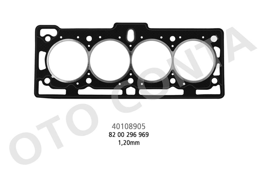 SİLİNDİR KAPAK CONTASI DACIA LOGAN 04> SANDERO 08> SOLENZA 03> KANGOO II 08>  DOKKER 12> 1.4 K7J E7J 1.6 K7M (SAÇLI KLİNGRİT)