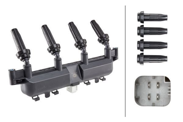 ATEŞLEME BOBİNİ PEUGEOT P206 98>07 P306 93>02 P307 00> P309 89> P406 95> PARTNER 96> BIPPER 08> CITROEN C2 03>13 C3 03>13 SAXO 96> XSARA 98> BERLINGO 96> NEMO 08> 1.1 8V (TU1) 1.4 8V (TU3) 1.6 8V (TU5)