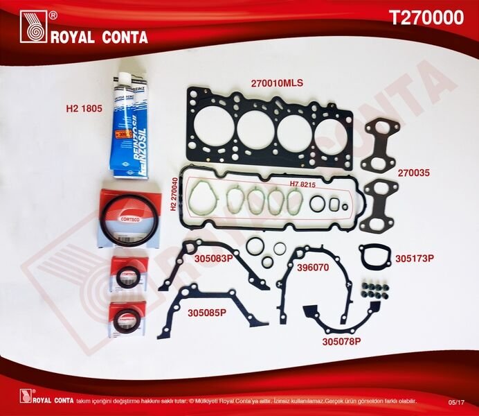 TAKIM CONTA SKC`Lİ SUBAP LASTİKLİ PALIO 1.2 8V YM (60-65 hp)