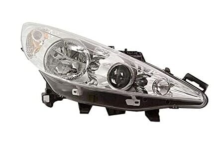 SAĞ FAR (HAREKETLİ MERCEKLİ) PEUGEOT P207 (07>15) (BEYAZ HALOJEN H1.H7.W5W)