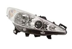 SAĞ FAR (HAREKETLİ MERCEKLİ) PEUGEOT P207 (07>15) (BEYAZ HALOJEN H1.H7.W5W)