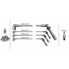 BUJİ KABLO TK CLIO 1.4ei 8V 99=>-LOGAN 1.6 16V 05=> K7J