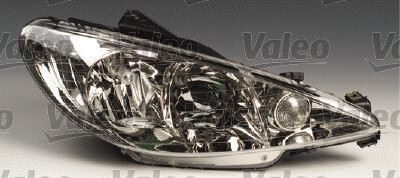 SAĞ FAR PEUGEOT P206 (99>09) (2008 ŞEFFAF CAMLI HALOJEN H7.H1.W5W)