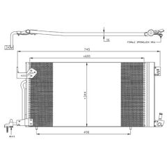 KLİMA RADYATÖRÜ (KONDENSERİ) P306 94>02 XSARA 99>05 1.4 HDİ-1.8D-1.9D-1.9 TD-2.0HDİ 97=> (OTO.-MEK.)