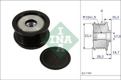 ALTERNATÖR KASNAĞI (39.2mm) CMAX-FIESTA VI-FOCUS III-KUGA II-TRANSİT-CONNECT-COURIER 1.5-1.6-2.0TDCİ