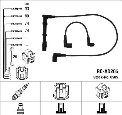 RC-AD205 ATEŞLEME KABLOSU