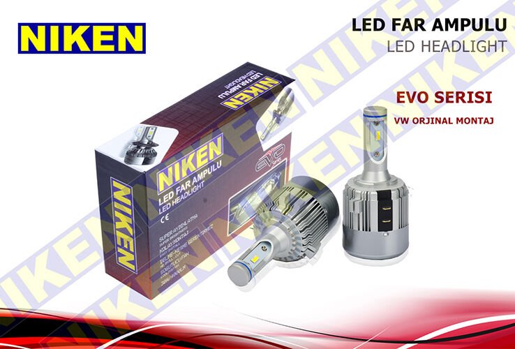 AMPÜL 12V H7 LED XENON SET VW GOLF IV-POLO ORJ.MONTAJ (EVO SERİSİ)
