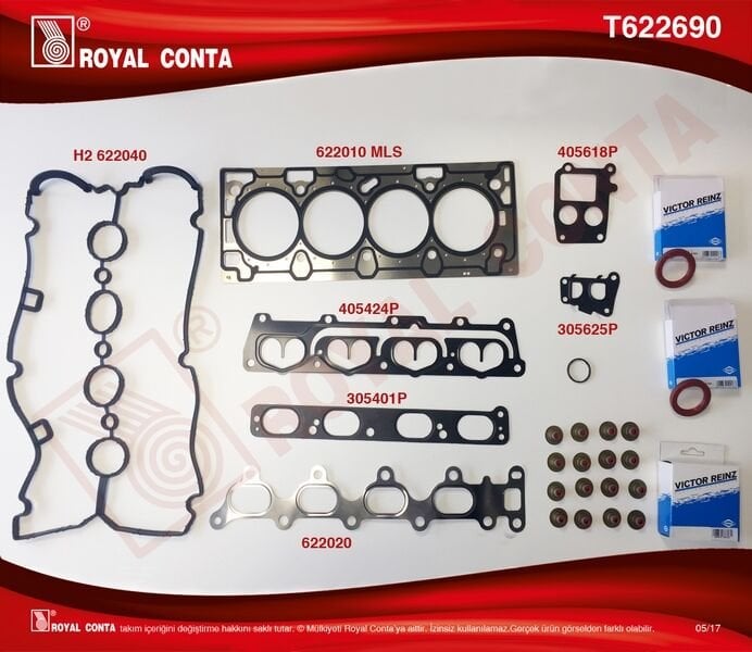 ÜST TAKIM CONTASI (KEÇELİ) ASTRA G-H-VECTRA C 1.6 16V (Z16XEP)