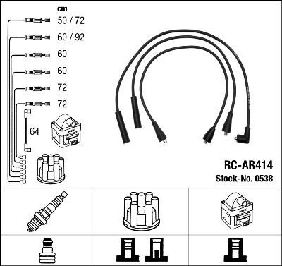 RC-AR414 ATEŞLEME KABLOSU