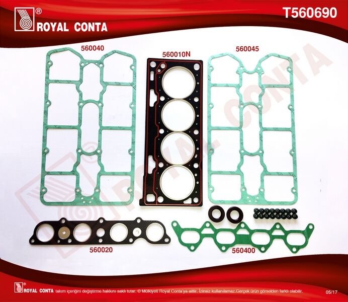 ÜST TAKIM CONTASI (SKC+KEÇE+SUBAP LAS) RENAULT MEGANE I 2.0 16V (F7R)
