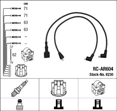 RC-AR604 ATEŞLEME KABLOSU