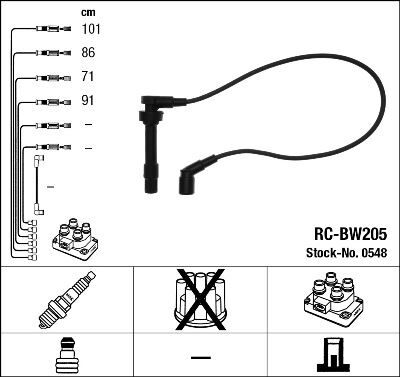 RC-BW205 ATEŞLEME KABLOSU