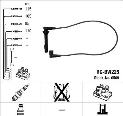 RC-BW225 ATEŞLEME KABLOSU