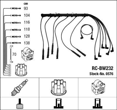 RC-BW232 ATEŞLEME KABLOSU