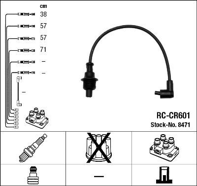 RC-CR601 ATEŞLEME KABLOSU