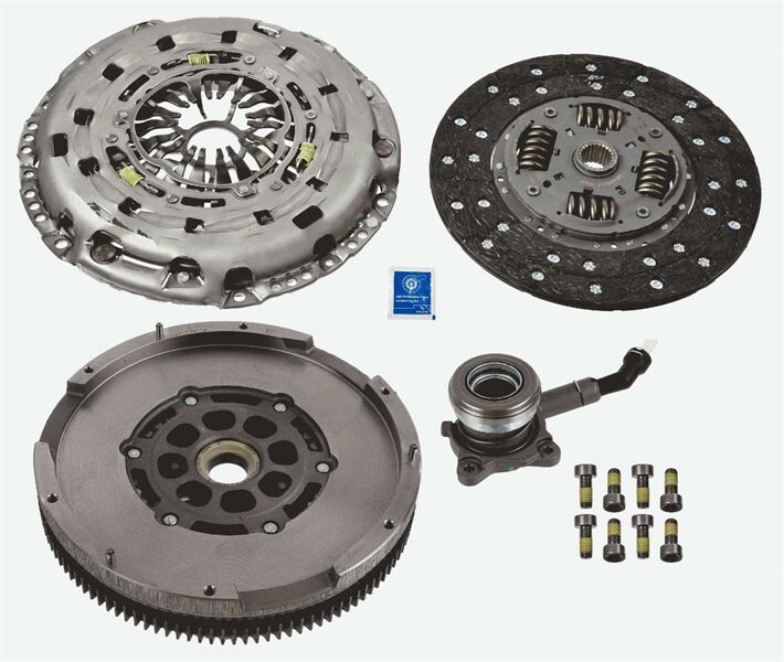 DEBRİYAJ SETİ 4`LU KIT (VOLAN-DEB SETI -RULMAN) FORD TRANSIT  CUSTOM 2.2TDCI 125PS (6 VİTES) (11-14) RULMANLI