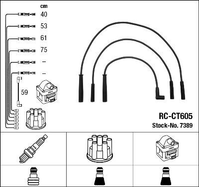 RC-CT605 ATEŞLEME KABLOSU