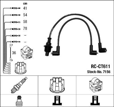 RC-CT611 ATEŞLEME KABLOSU
