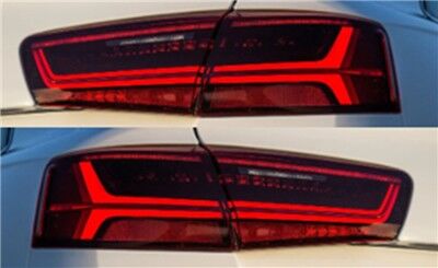 STOP LAMBASI KAYAR LED SAG SOL SET A6 S6 2015-2018 TAK ÇALIŞTIR SOKETLER ÜZERİNDE