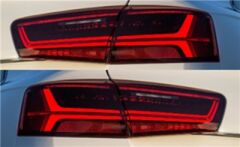 STOP LAMBASI KAYAR LED SAG SOL SET A6 S6 2015-2018 TAK ÇALIŞTIR SOKETLER ÜZERİNDE