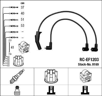 RC-EF1203 ATEŞLEME KABLOSU