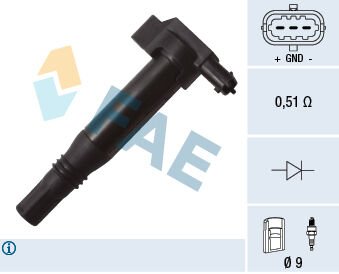 ATEŞLEME BOBİNİ CORSA F-CROSSLAND-C3-C4-C-ELYSEE-P108-P208-P301-P308-P2008-DS3 1.2 PureTech-VTI B12XE-D12-F12XE