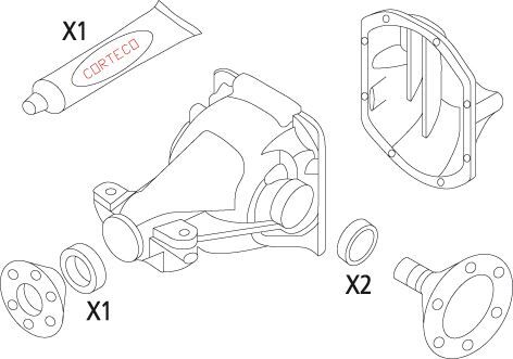 CONTA SETİ. DİFERANSİYEL KIT DSK REAR MITSUBISHI Gasket Set. differential