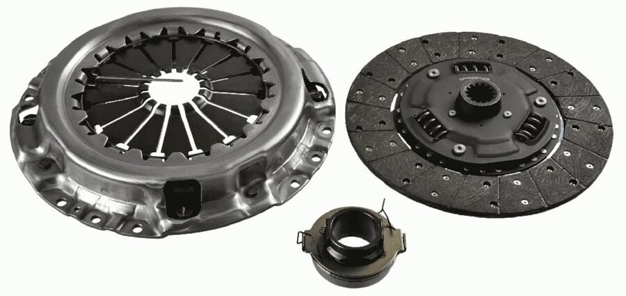 DEBRİYAJ SETİ (BASKI+DİSK+BİLYA) ISUZU NNR LONG 3.0L 4JJ1E CTDI EURO4 10-> (KÜTÜKLÜ RULMAN)
