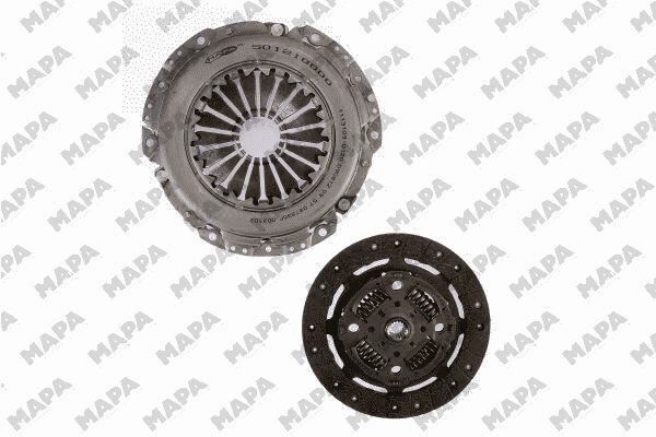 DEBRIYAJ SETI FIESTA V 01>08 FUSION 01>12 1.6 ZETEC S 16V EFI 100PS (RULMANSIZ)