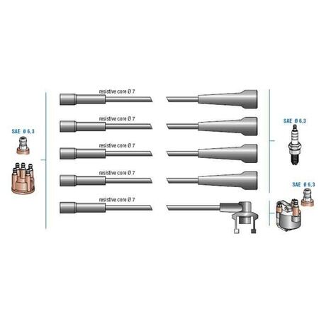 BUJİ KABLO TK R11 TX 88-FLASH 1.7 (88-92)-R21 1.7 (F2N)