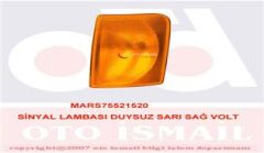 SİNYAL LAMBASI DUYSUZ SARI SAĞ VOLT (521516)