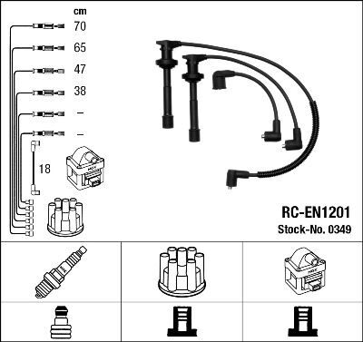 RC-EN1201 ATEŞLEME KABLOSU