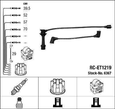 RC-ET1219 ATEŞLEME KABLOSU