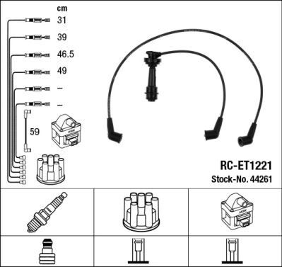 RC-ET1221 ATEŞLEME KABLOSU