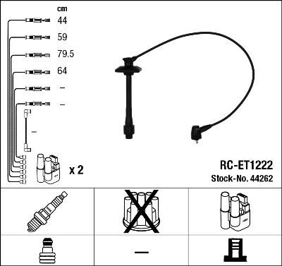 RC-ET1222 ATEŞLEME KABLOSU