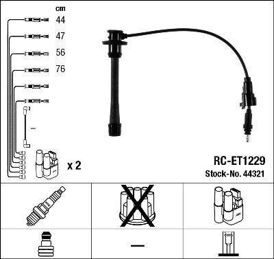 RC-ET1229 ATEŞLEME KABLOSU