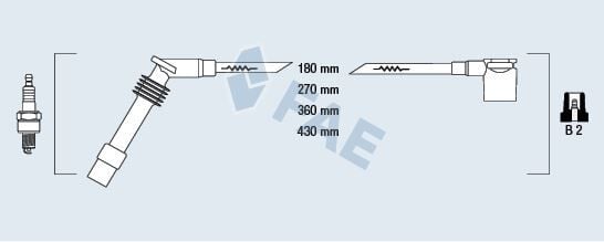 BUJİ KABLOSU TAKIMI OPEL CORSA B-COMBO B-ASTRA F (93>00) 1.2-1.4İ (C12NZ-X12SZ-14NZ-X14SZ)