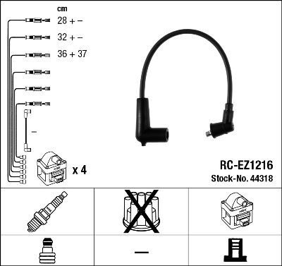RC-EZ1216 ATEŞLEME KABLOSU