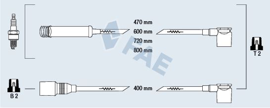 BUJİ + BOBİN KABLO TAKIMI (SİLİKON SET) OPEL ASTRA F-VECTRA A-ASCONA C-KADETT E 1.4-1.6i 8V NZ-NV-SV