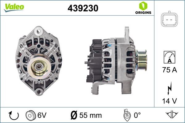 (x) ALTERNATÖR 75A KNG 1.9-CLIO II-MGN I-SCENIC I 1.9 dTİ