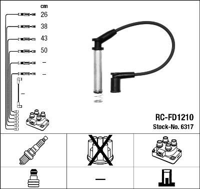 RC-FD1210 ATEŞLEME KABLOSU