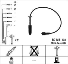 ATESLEME KABLOSU SETI (2`LI) MERCEDES M111 W202 S202 C208 A208 W210