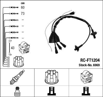 RC-FT1204 ATEŞLEME KABLOSU