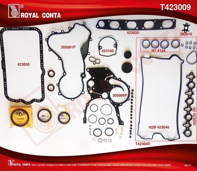 TAKIM CONTA (SKT KEÇELİ+REINZ SUBP.LAST+SKC`SİZ) MASTER 2.2-2.5 DCI (G9T-G9U)