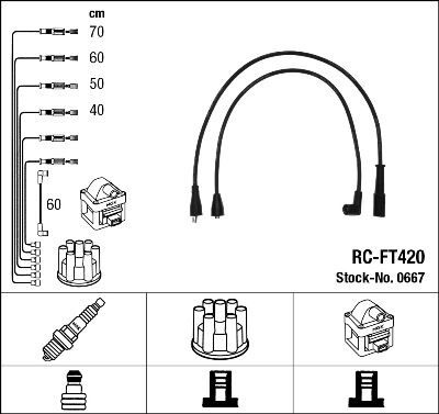 RC-FT420 ATEŞLEME KABLOSU