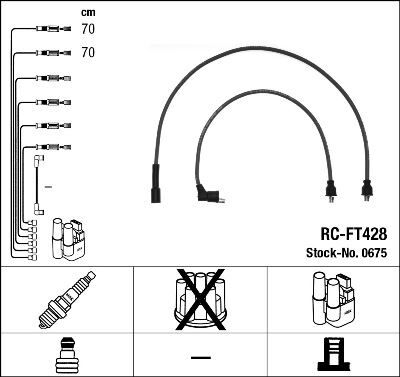 RC-FT428 ATEŞLEME KABLOSU