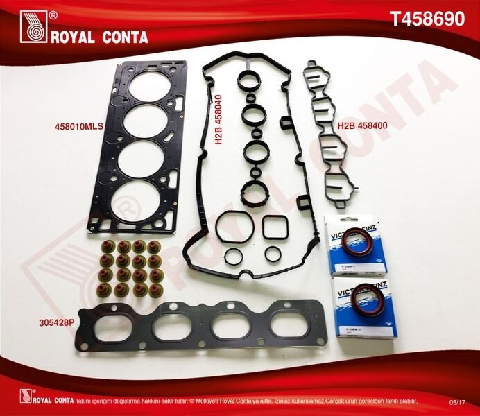 ÜST TAKIM CONTA (REİNZ KEÇELİ+SUBAP LASTİKLİ) ASTRA H-J-INSIGNIA 1.6 16V 116HP (A16XER-Z16XER)